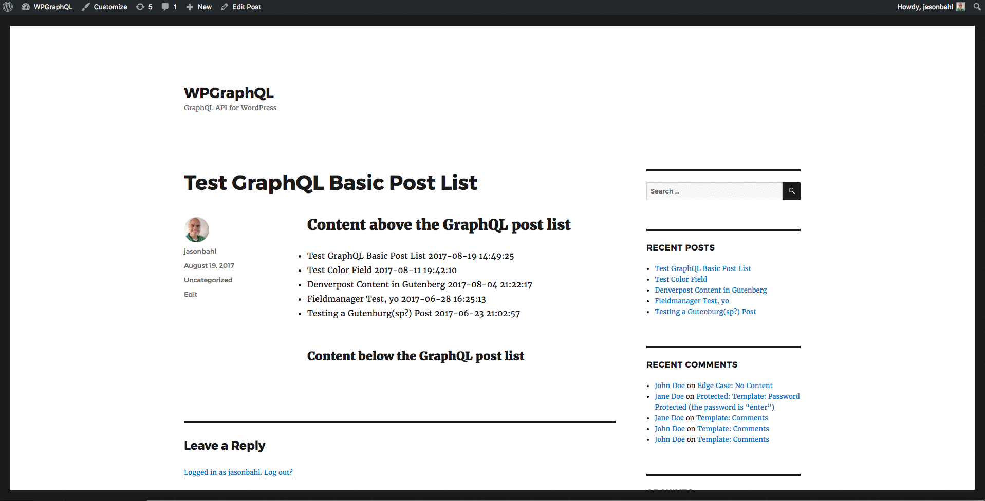 wpgraphql-basic-shortcode-example